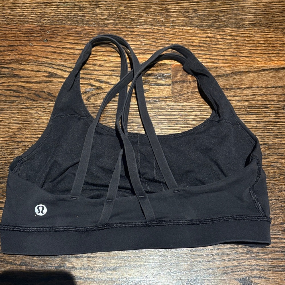 lululemon athletica Strappy Black Sports Bra